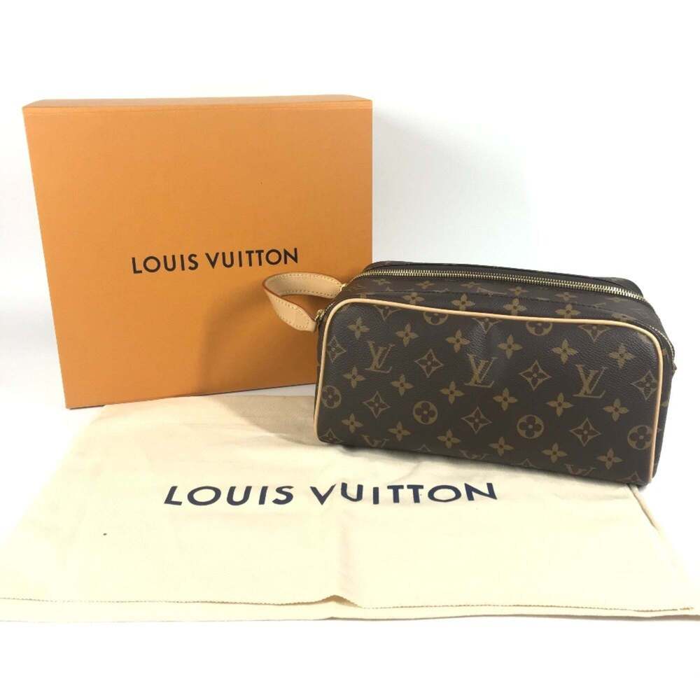 LOUIS VUITTON Authentic Brown Monogram Canvas Pouch - Picture 2 of 16